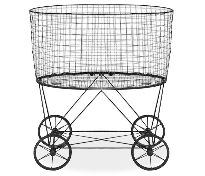 סל הכביסה על גלגלים שהמציא אמט לי דיקינסון (שימוש הוגן)